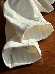 个性 春夏潮搭Bi备 设计感卷边时尚 休闲裤 子男 爆爱白裤 宽松裤 子