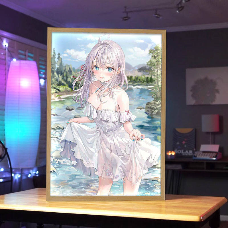 不时轻声地以俄语遮羞的邻座艾莉同学卧室相框小夜灯唯美灯光画,家居饰品,现代装饰画,淘宝优惠券,粉丝福利购,淘宝优惠卷