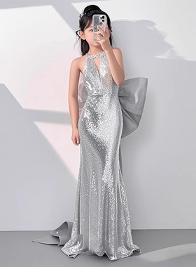 PGBKJA女童礼服高级感小主持人模特走秀儿童钢琴演奏公主裙高端