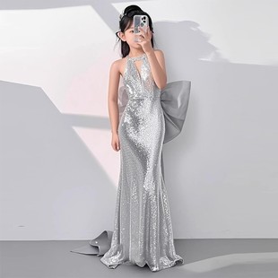 PGBKJA女童礼服高级感小主持人模特走秀儿童钢琴演奏公主裙高端