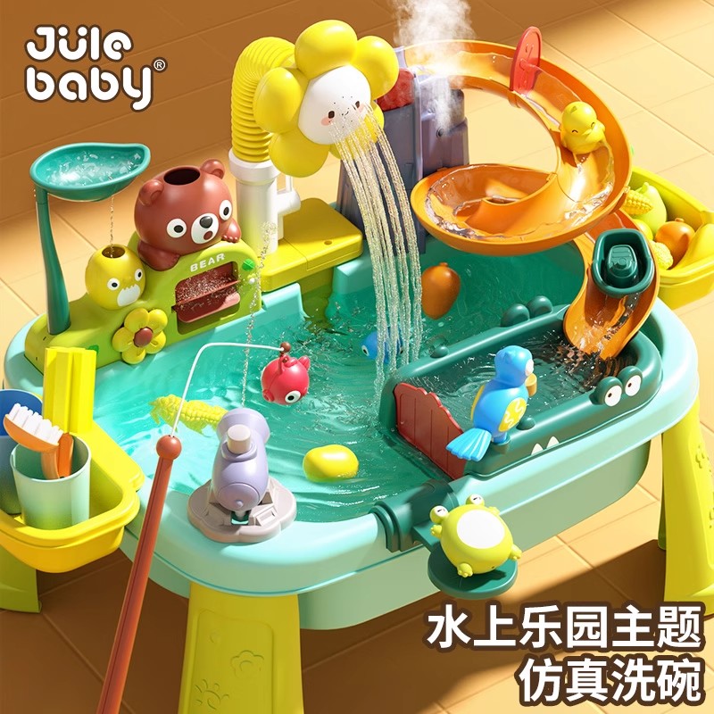 儿童洗碗机厨房玩具玩水戏水水上乐园水池循环出水过家家