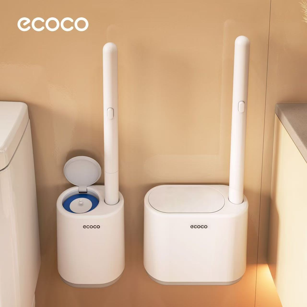 ecoco一次性壁挂马桶刷无死角图片