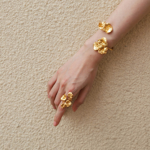 【生日礼物】繁花开口长款戒指