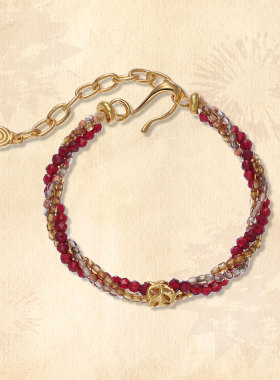 【时来运转】棕榈珍宝扭转珠链