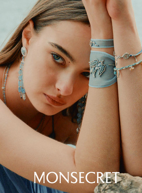 MONSECRET飞鸟钉珠腕带度假手镯