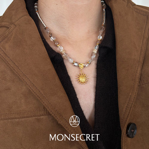 海边度假小众原创串珠编绳项链