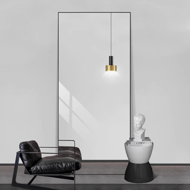 德国极简风落地贴墙轻奢全身镜