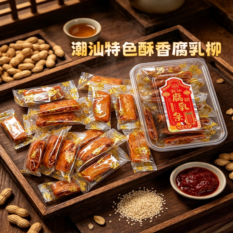 潮汕头腐乳条新中式糕点潮汕特产传统腐乳柳盒装零食小吃茶点茶配