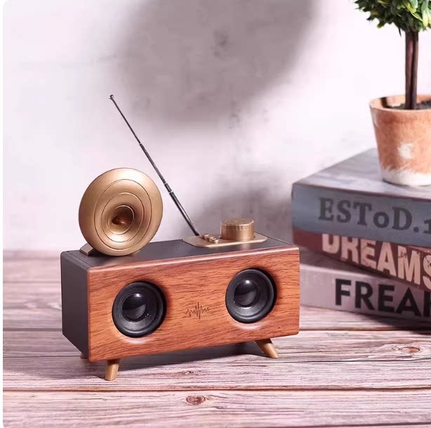 蓝牙音箱复古收音机音响超大音量送男生生日节日乔迁礼物