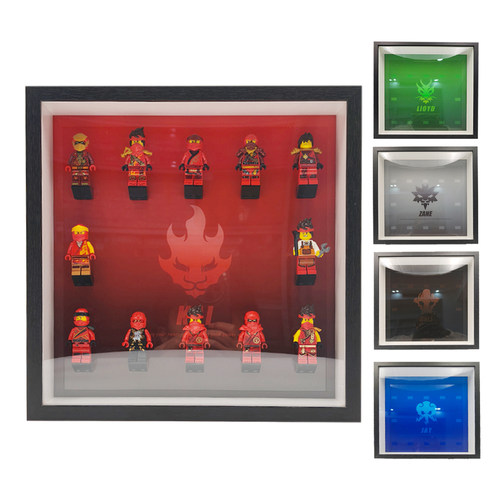 幻影忍者相框凯赞寇杰劳埃德人仔展示盒高清印刷可上墙人仔展示框