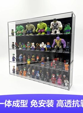 LuckyFigure一体桌面人仔墙 加厚亚克力人仔展示盒 可上墙 包顺丰