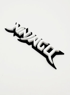 幻影忍者标志logo 亚克力展示牌贴 加厚立体设计 配静电贴