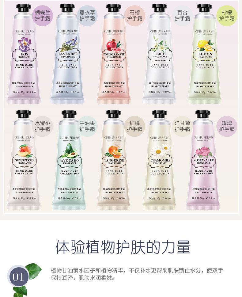 Hand Cream 30 Mini Portable winter moist Moisture replenishment Hand membrane Rejuvenation Hand nursing Potpourri Fruityin the Skin Care/Body/Essential oils , Hand Care (New) , Hand Cream  category - from Buy2taobao.com to provide professional Taobao agent buy service