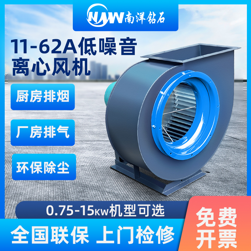 中高压多翼式离心抽风机 厨房排油烟 轴流工业除尘烟囱蜗牛引风机