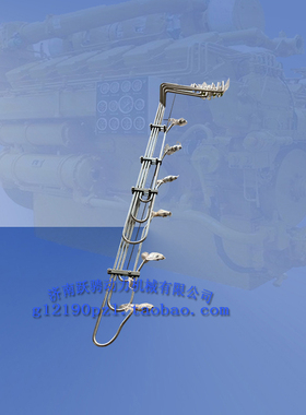 g12v190zlc1济柴发电机组零部件900KW左排防爆高压油管配件