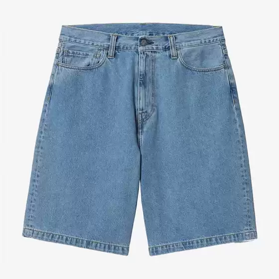 Chill Trendy Washed Light Blue Loose Shorts Jeans
