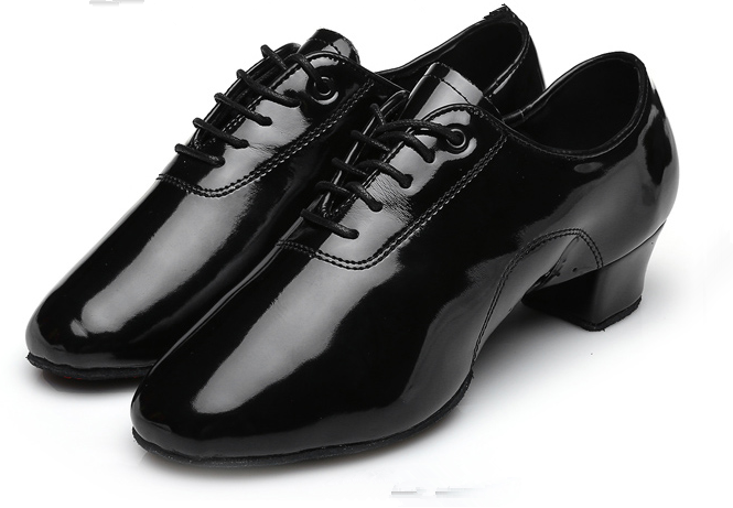 成人儿童女士幼男拉丁舞蹈鞋室内包邮正软底牛皮底平跟亮革仿