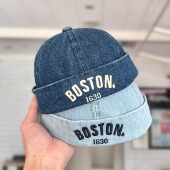 宝宝帽子春秋款 洋气牛仔地主帽婴幼儿童瓜皮帽男女童雅痞帽潮 韩版