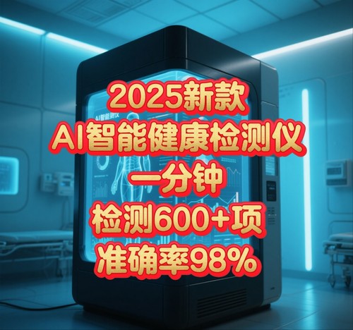 2025新款Ai智能健康检测仪1分钟检测600多项准确率高使用简单