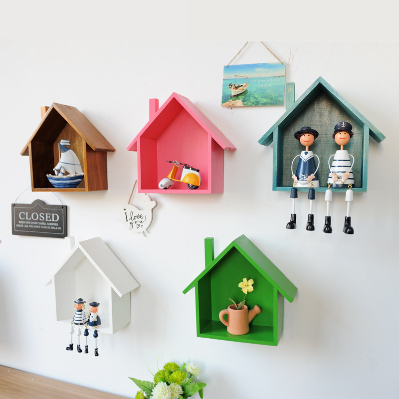 American country Retro colour Small house Home Furnishing a living room wall ornament Wall Shelves A partition Wallin the Home accessories , Mural  category - from Buy2taobao.com to provide professional Taobao agent buy service