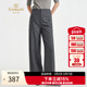 裤 女2025秋季 新款 乔万尼西装 高腰显瘦直筒休闲长裤 EZ3F148
