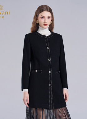 乔万尼秋冬2025新款羊毛大衣小香风外套女高级感ET4A912