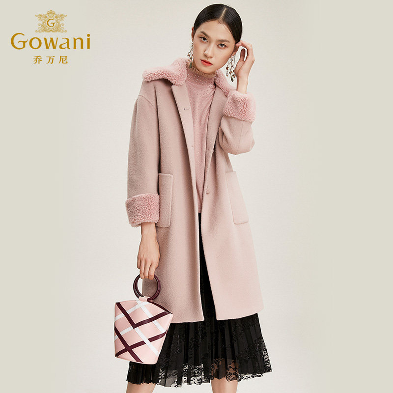 乔万尼新款冬季外套女宽松羊毛大衣中长款毛呢大衣外套EN4A726,女装/女士精品,毛呢外套,淘宝优惠券,粉丝福利购,淘宝优惠卷