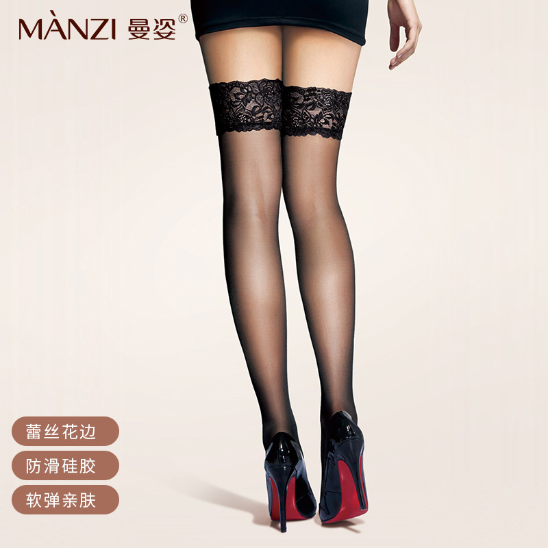 长筒袜防滑蕾丝花边纯欲大腿