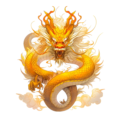 UV透明材质立体金龙装饰划痕贴