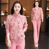 百搭减龄韩版 2025新款 印花卫衣气质休闲两件套 女春秋季 运动服套装