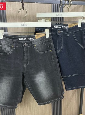 班尼路男士牛仔短裤夏季新款韩版潮流时尚百搭休闲裤男装五分裤男