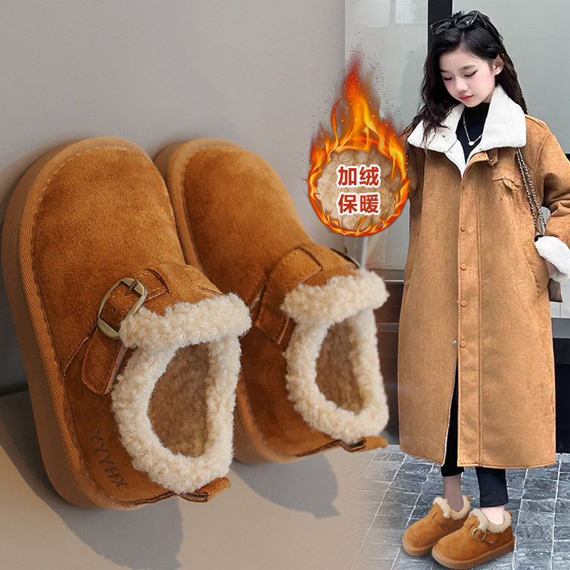 儿童雪地靴2025新款冬季鞋子女童雪地棉大童棉鞋加绒加厚冬鞋爆款,童鞋/婴儿鞋/亲子鞋,棉靴,淘宝优惠券,粉丝福利购,淘宝优惠卷