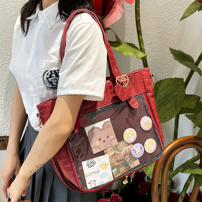 小食量透明痛包女包单肩包