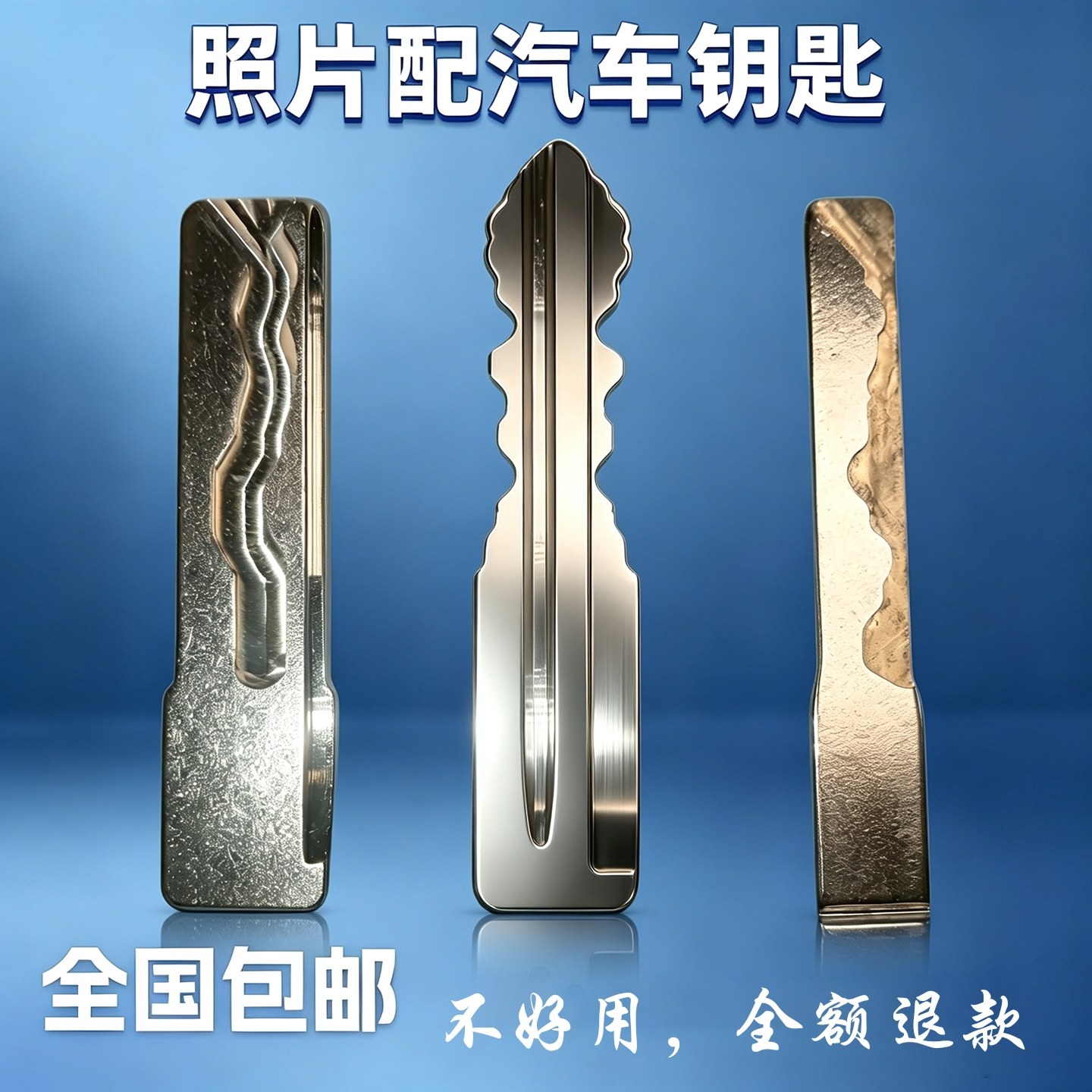 配汽车钥匙开齿远程钥匙配制开槽远程配钥匙照片图片开牙备用