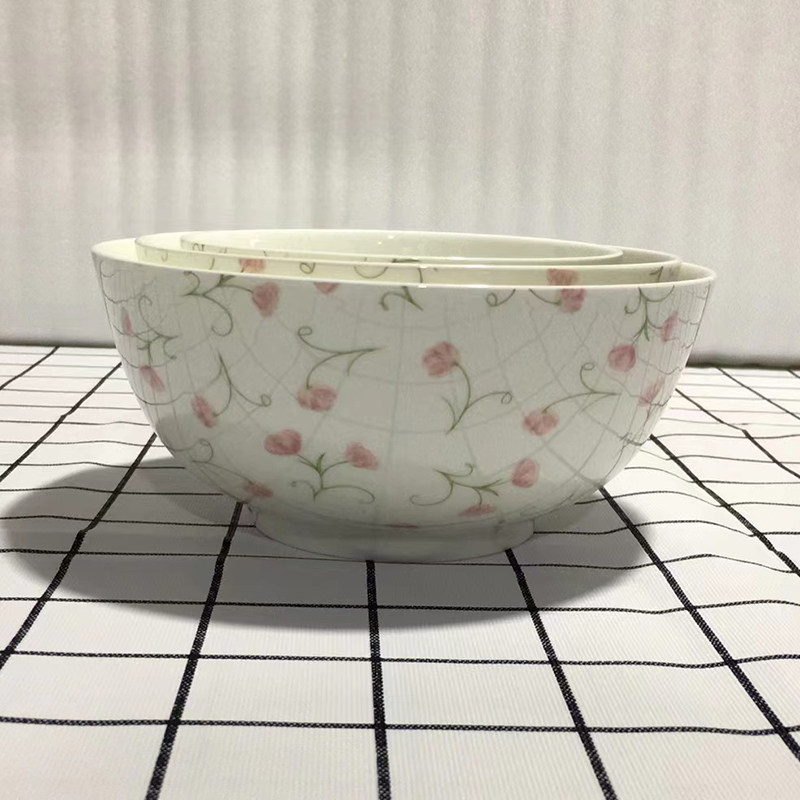 骨瓷餐具漫天花雨家用碗盘餐具