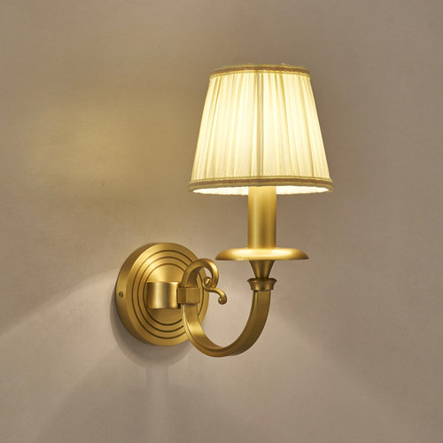 浴室柜镜前灯无线充电美式壁灯全铜客厅电视背景墙北欧免布线壁灯