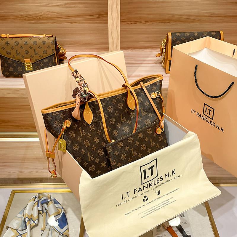 CITEX LV官方旗舰店香港代购真皮女包2025新款春夏大容量购物袋托