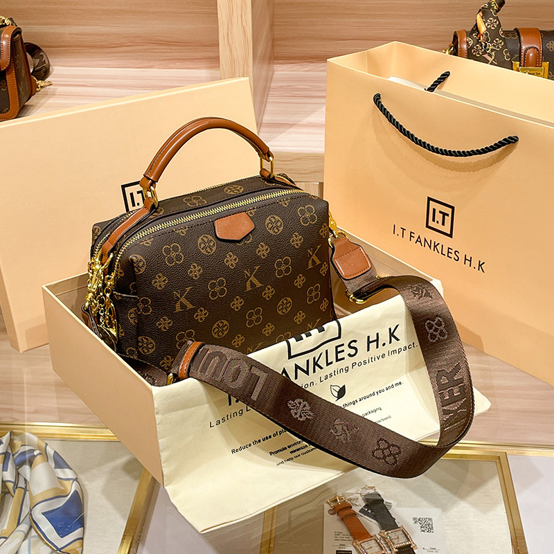 CITEX LV官方旗舰店香港代购真皮女包2025新款春夏百搭休闲单肩斜