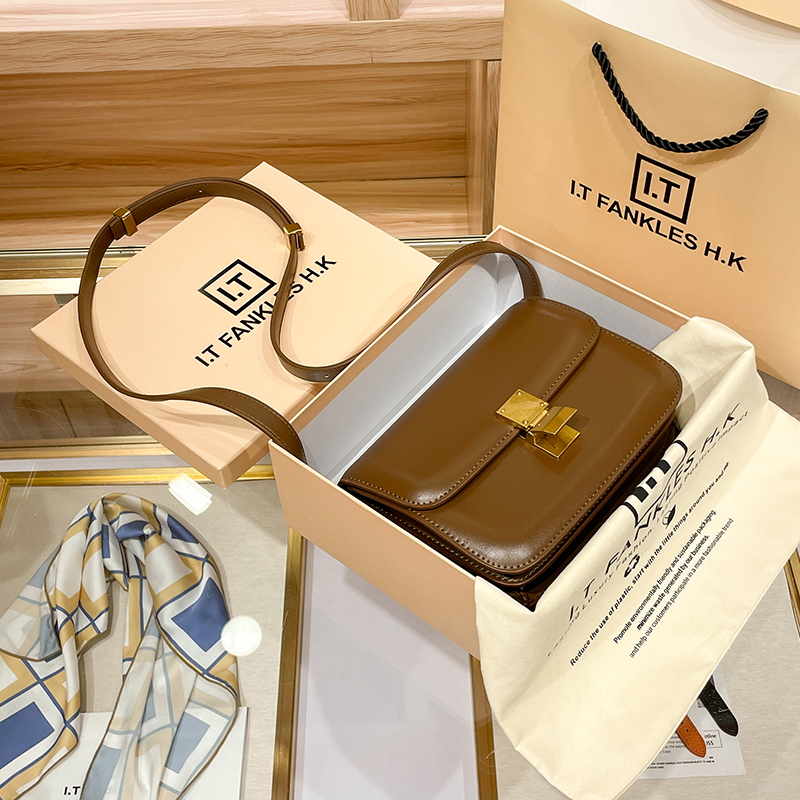 CITEX LV官方旗舰店香港代购真皮豆腐包box小方包2025新款潮网红