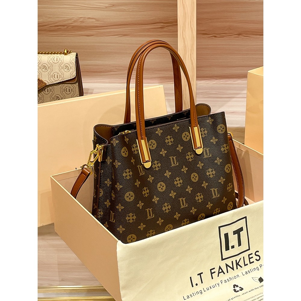 CITEX LV官方旗舰店香港代购手提包包女2025新款女包大容量真皮斜