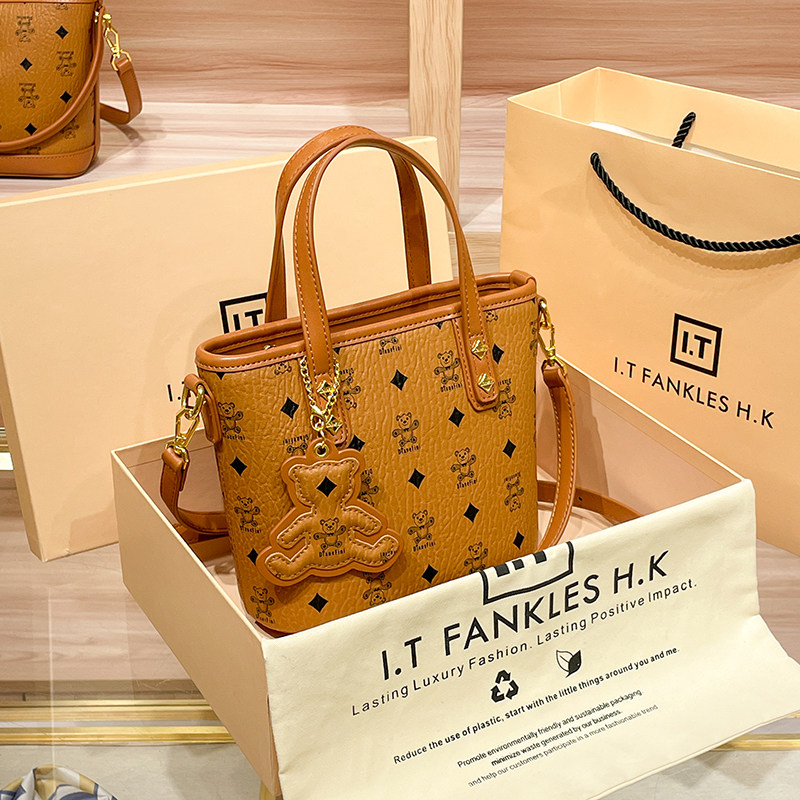 CITEX LV官方旗舰店香港代购真皮小托特包女菜篮子包包2025新款今