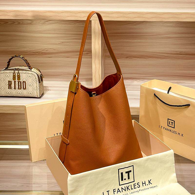 CITEX LV官方旗舰店香港代购真皮水桶包女2025新款春夏大容量通勤