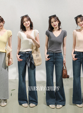 Fleurs des champs 百搭短袖针织衫