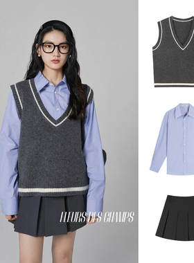 Fleurs des champs 学院衬衫/马甲/半裙