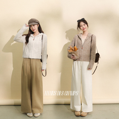 Fleurs des champs连帽针织开衫/休闲裤