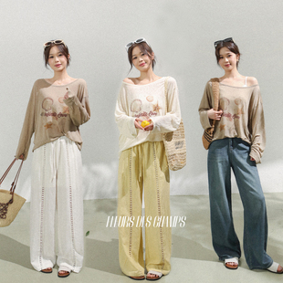 Fleurs des champs罩衫/牛仔裤休闲裤