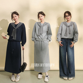 Fleurs 牛仔裤 des champs披肩卫衣半裙