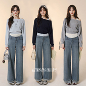 Fleurs 牛仔裤 des champs两件套毛衣