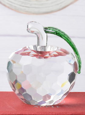 浪漫水晶苹果桌面摆件闺蜜礼物