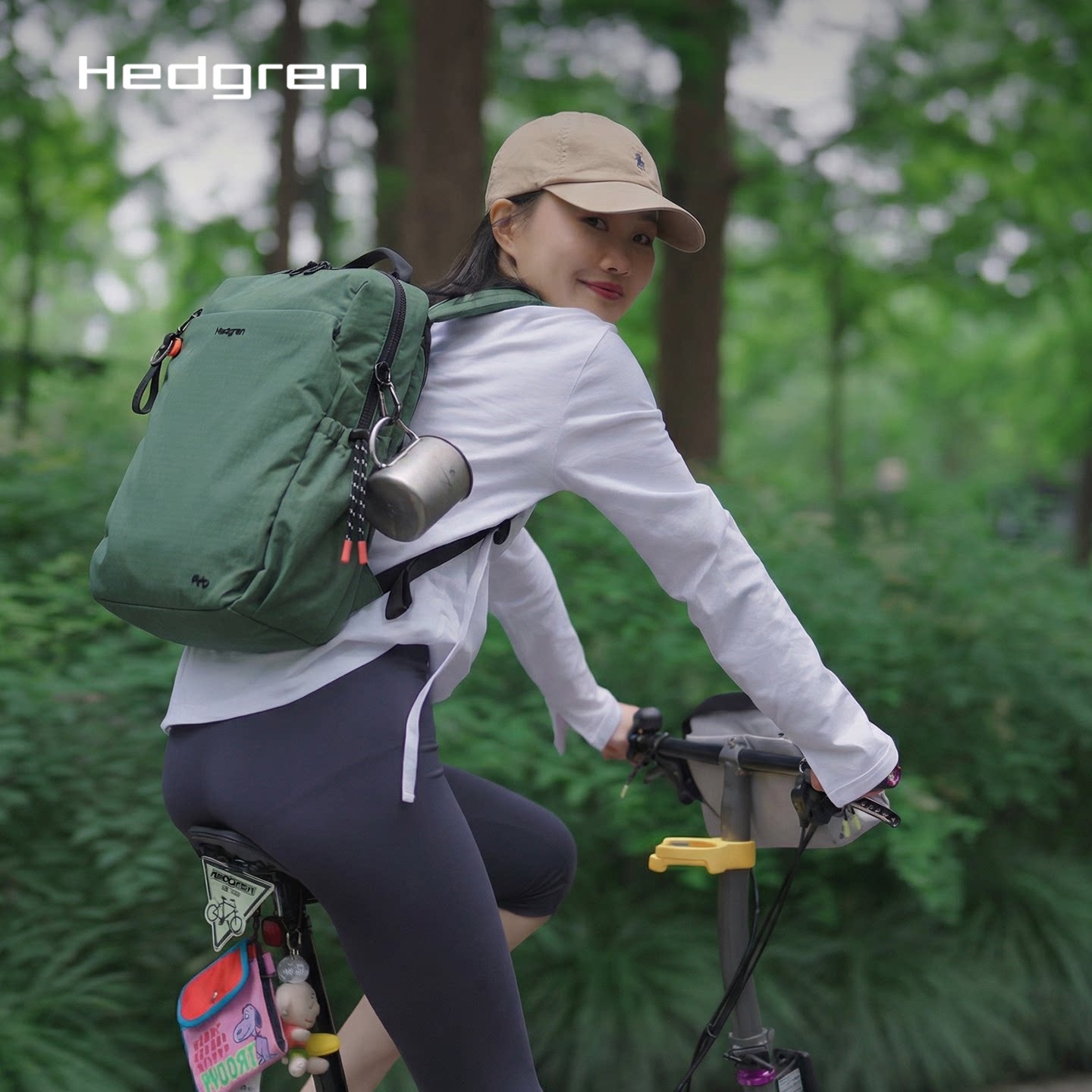 Hedgren/海格林新款双肩包通勤大容量男女旅行背包14寸电脑包书包